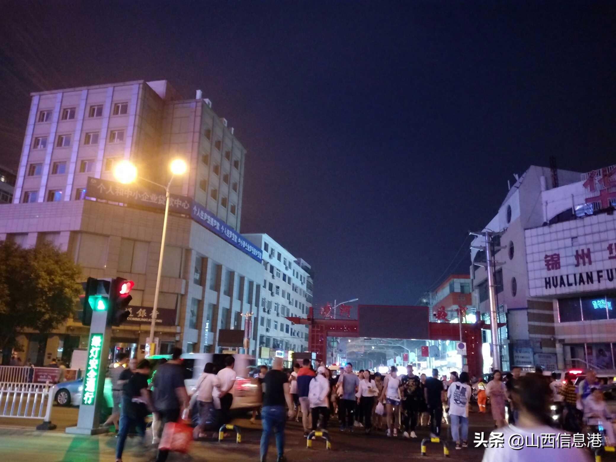 辽宁省锦州市古塔、凌河夜市